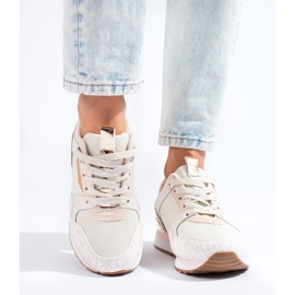 Chaussures de sport beiges femme Shelovet 2 Chaussures de sport beiges femme Shelovet 2