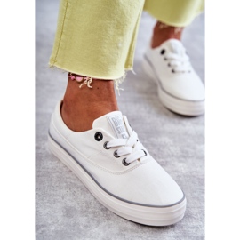 Baskets en tissu pour femmes Big Star KK274017 Blanc blanche 1