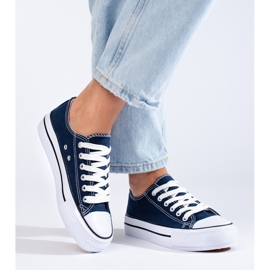Baskets Shelovet bleu marine pour femme 1
