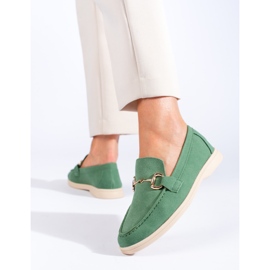 Chaussures femme en daim vert Shelovet 3