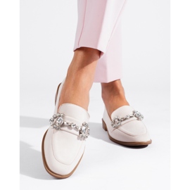 Mocassins en daim beige à boucle Shelovet 3