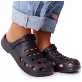 Flameshoes Slippers de mousse noire féminine Eva Black 5