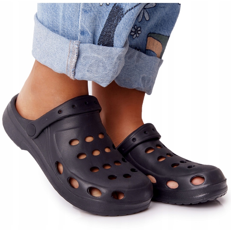 Flameshoes Slippers de mousse noire féminine Eva Black 5