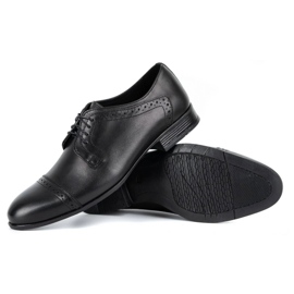 Olivier Chaussures habillées en cuir pour hommes A34 Kb noir 2