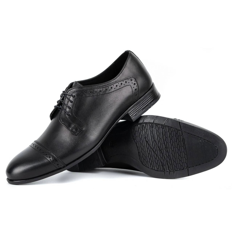 Olivier Chaussures habillées en cuir pour hommes A34 Kb noir le noir 2