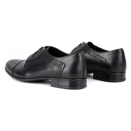 Olivier Chaussures habillées en cuir pour hommes A34 Kb noir 4