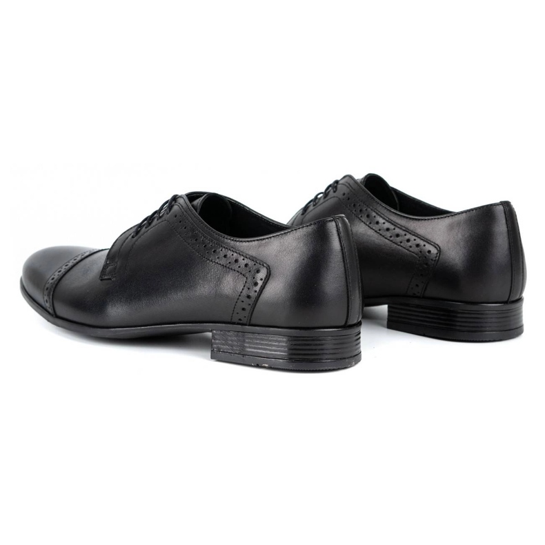 Olivier Chaussures habillées en cuir pour hommes A34 Kb noir le noir 4
