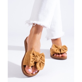 Sandales marron pour femme avec nœud Shelovet brun 1