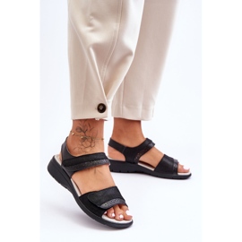 Sandales Velcro Classiques S.Barski 97575 Noir le noir 3