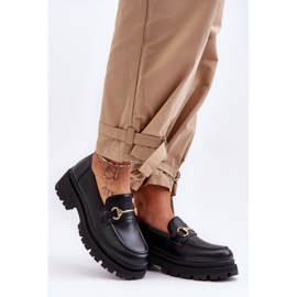 PS1 Mocassins à plateforme classiques pour femmes Black Miracle le noir 6