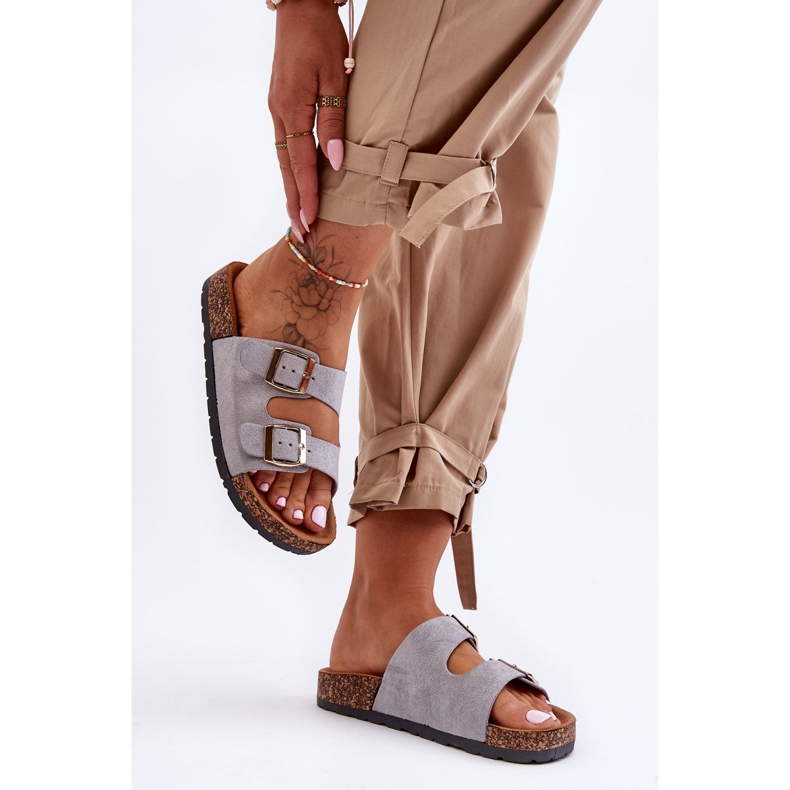 Sandales à enfiler Cortina grises pour femmes 2 Sandales à enfiler Cortina grises pour femmes 2