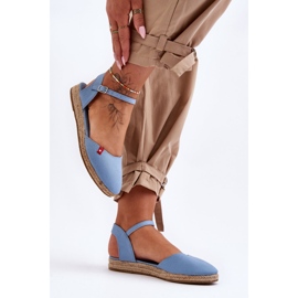 Espadrilles Plateforme Big Star Femme FF274532 Bleu 2