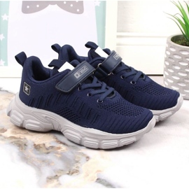 Chaussures de sport sur la plate-forme News Jr EVE395 bleu marine 2