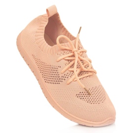 Chaussures de sport ajourées News W EVE211D rose poudré 1