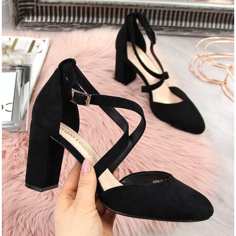 Sandales sur le poteau Sergio Leone W SK248A noir le noir 2