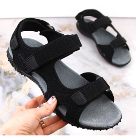 American Club W AM929A sandales de sport velcro noir le noir 1