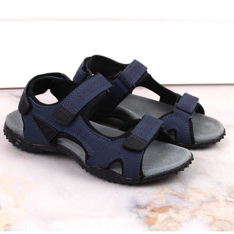 American Club W AM929B sandales de sport bleu marine avec velcro 2 American Club W AM929B sandales de sport bleu marine avec velcro 2