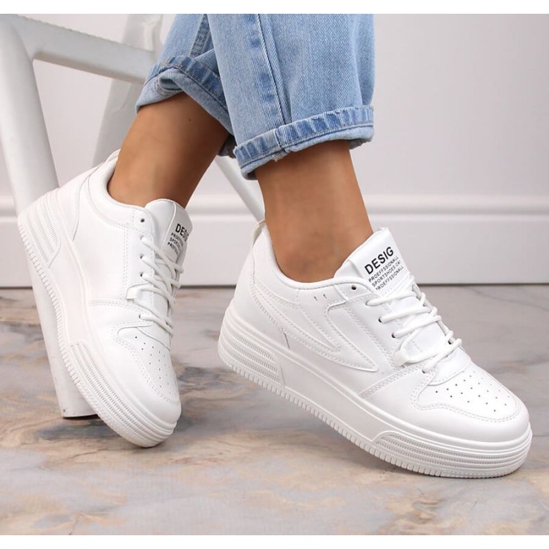 Vinceza W JAN231 chaussures de sport à plateforme blanc 2