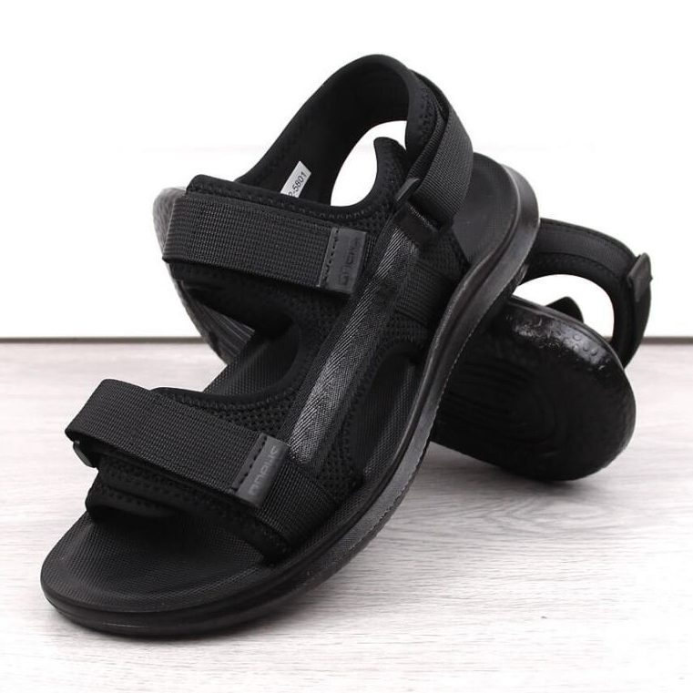 Sandales de sport velcro News M 23MN02-5801 noir 2