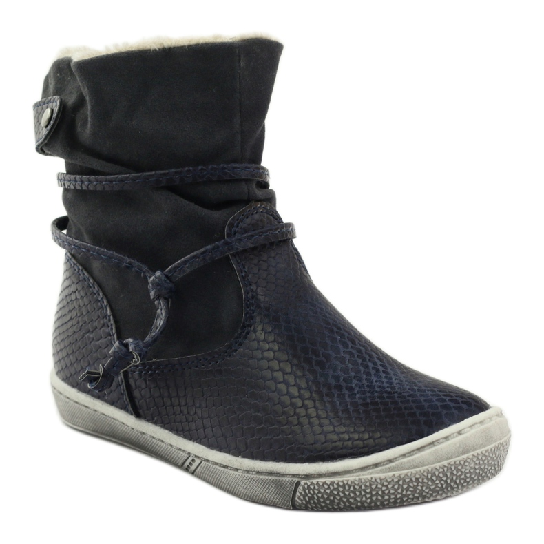 American Club Bottes d'hiver bleu marine avec fermeture éclair American 16183 1