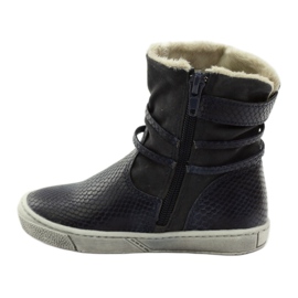 American Club Bottes d'hiver bleu marine avec fermeture éclair American 16183 2