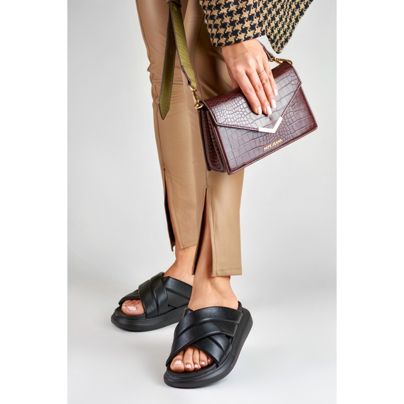 La.Fi Pantoufles noires classiques 2