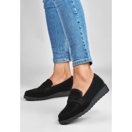 La.Fi Chaussures classiques en daim noir le noir 2