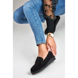 La.Fi Chaussures classiques en daim noir le noir 4