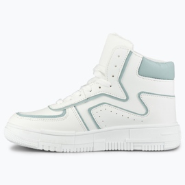 Chaussures de sport blanches au dessus de la cheville 2
