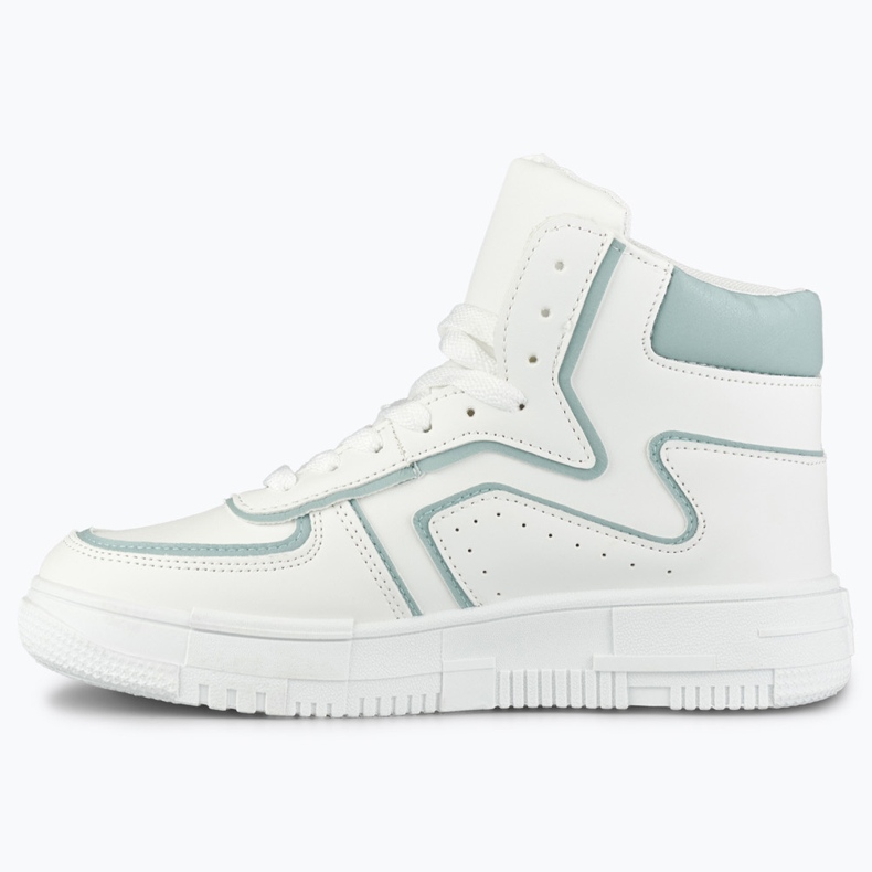 Chaussures de sport blanches au dessus de la cheville 2