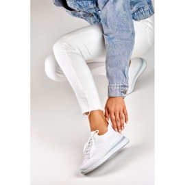 Chaussures de sport compensées blanches 1 Chaussures de sport compensées blanches 1