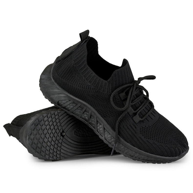 Slip-on de sport noir pour femme 1