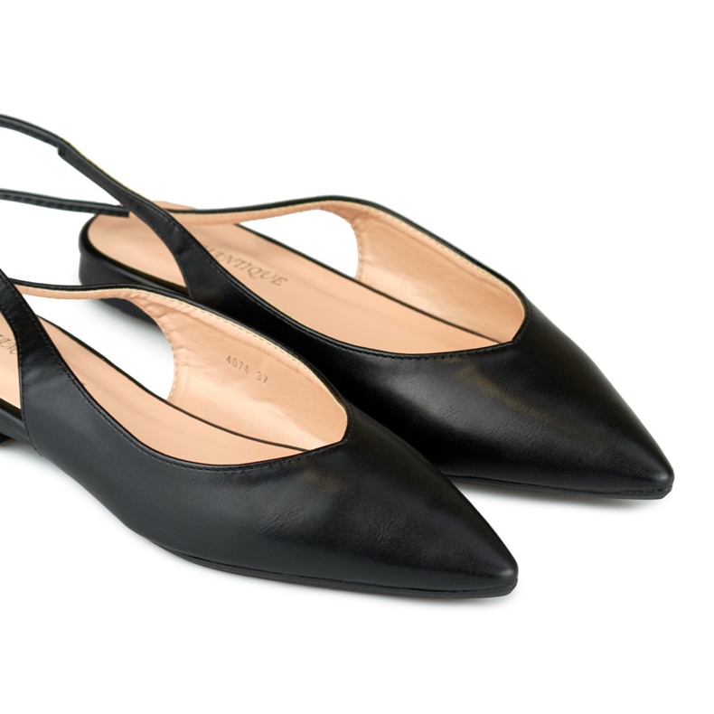 Ballerines nouées noires 1