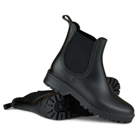Bottes de pluie classiques Vanessa pour femmes le noir 1