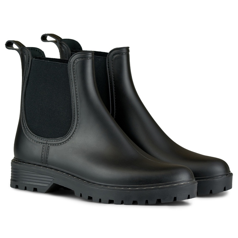 Bottes de pluie classiques Vanessa pour femmes le noir 2