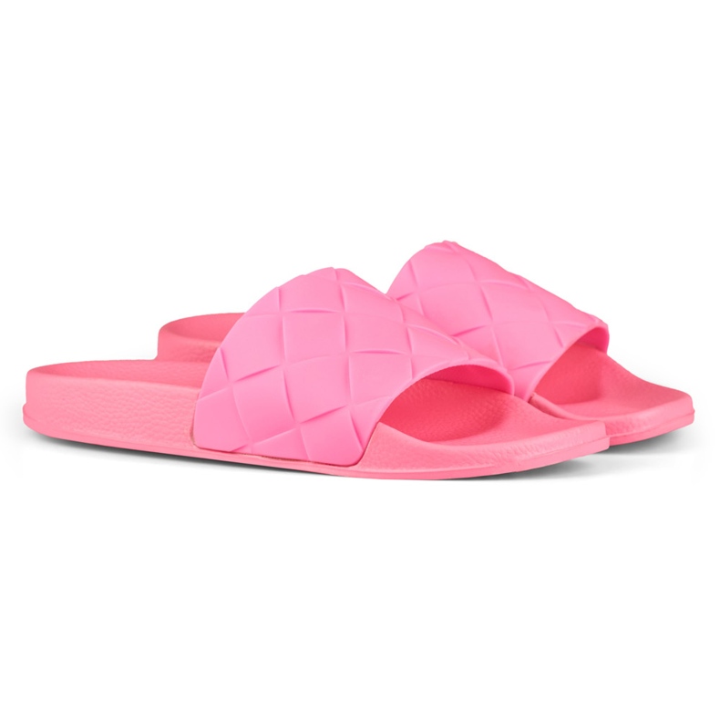 Chaussons femme classiques fuchsia rose 2