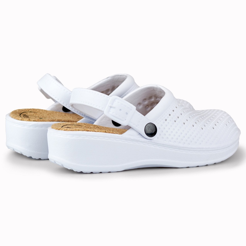 Chaussons femme confortables avec doigts recouverts blanc 1