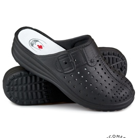 Tongs femme confortables avec doigts recouverts noir 1