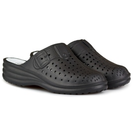 Tongs femme confortables avec doigts recouverts noir le noir 3