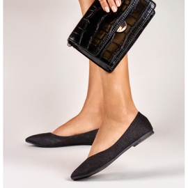 Ballerines classiques brillantes noires le noir 6