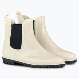 Bottes en caoutchouc beiges classiques pour femmes 5