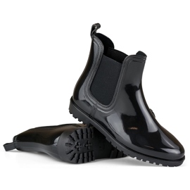 Bottes en caoutchouc classiques pour femmes noires 1