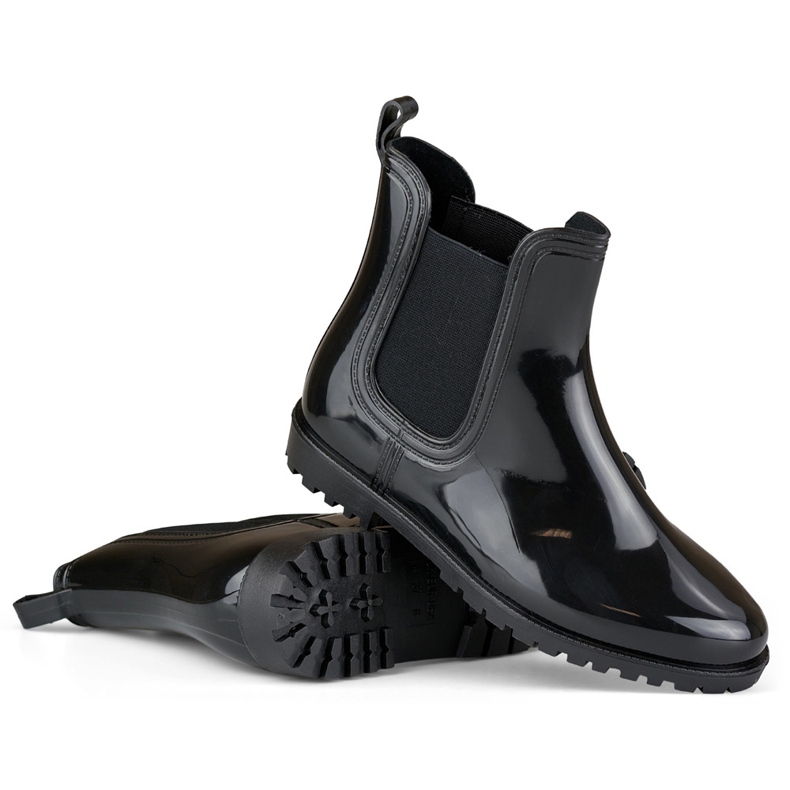 Bottes en caoutchouc classiques pour femmes noires 1