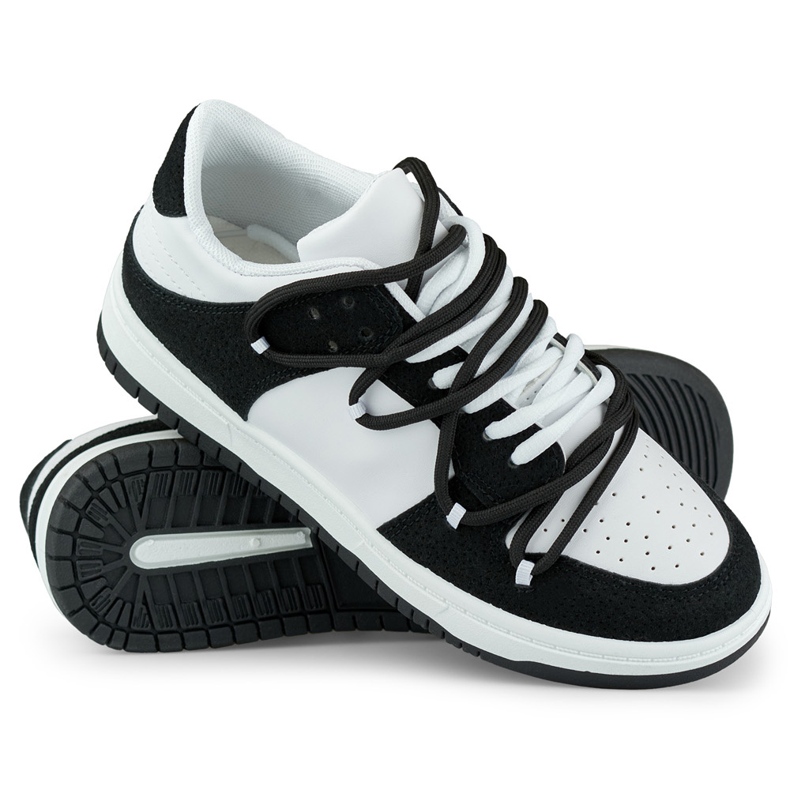 Chaussures de sport pour femmes noires et blanches multicolore 1