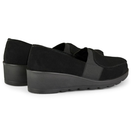 Chaussures confortables pour femmes avec élastique le noir 3