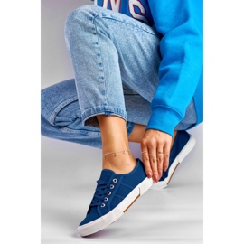Baskets basses marine bleu 1