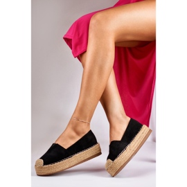 Espadrilles noires à plateforme pour femme le noir 1 Espadrilles noires à plateforme pour femme le noir 1