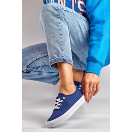 Baskets bleues femme 1