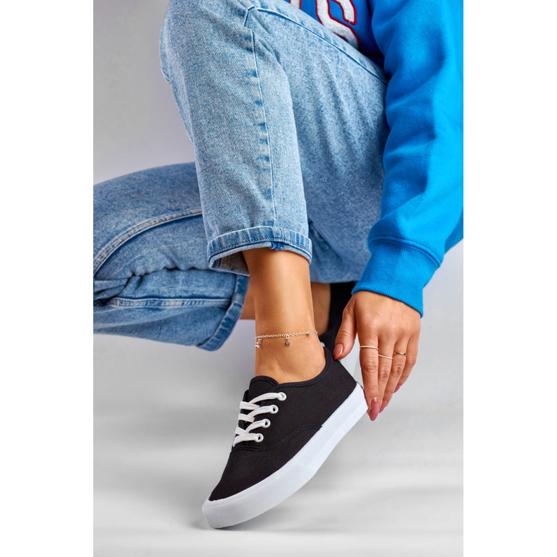 Baskets noires femme 1