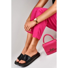 Pantoufles confortables pour femmes noires classiques le noir 3